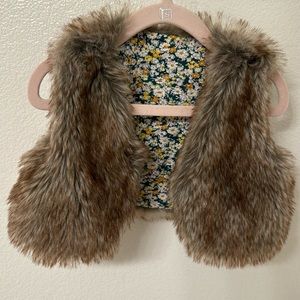 Toddler faux-fur vest